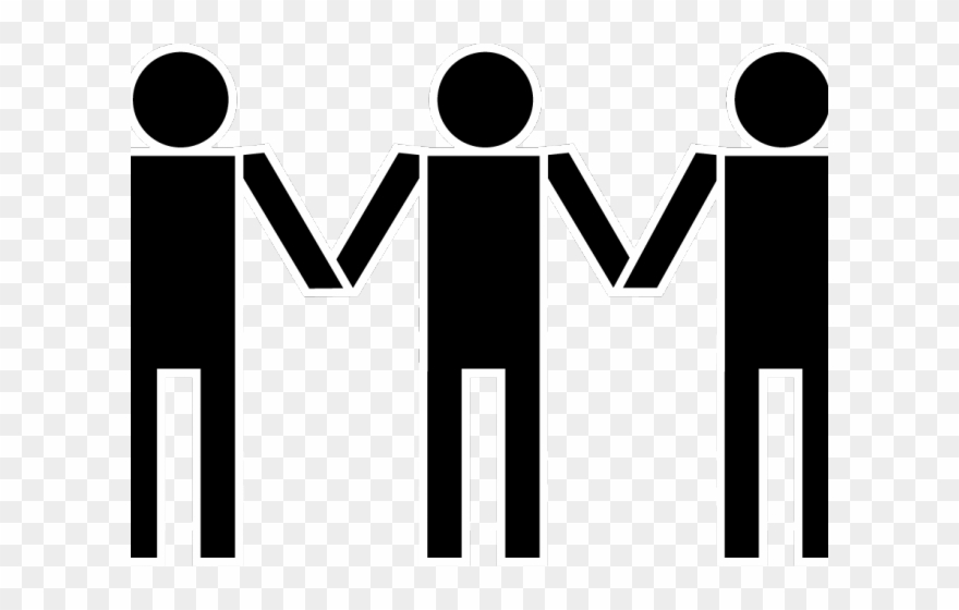Other Clipart One Person - Clipart People Holding Hands - Png Download