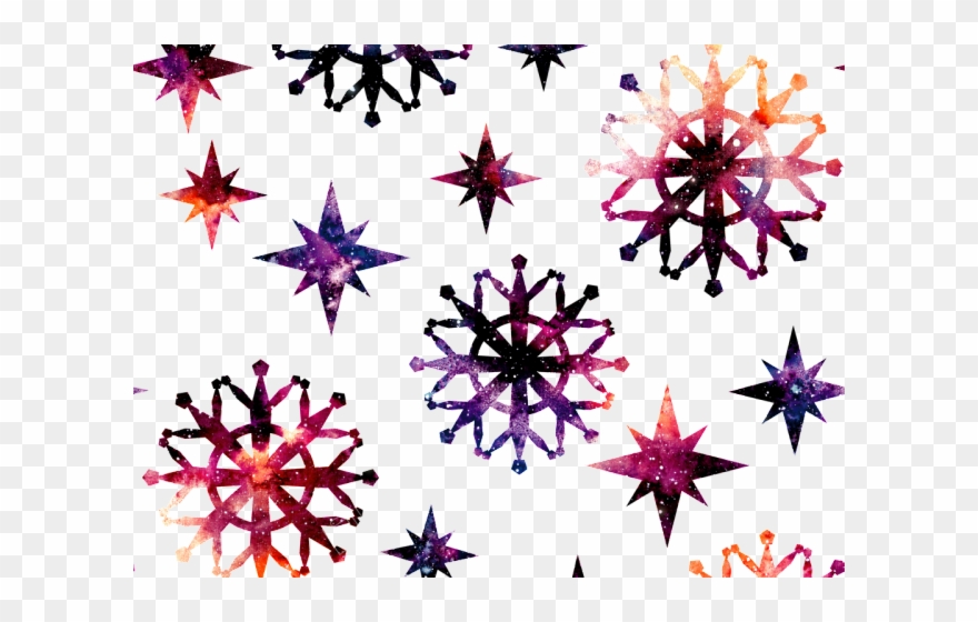 Drawn Snowflake Transparent Background - Transparent Watercolor Snowflakes Clipart