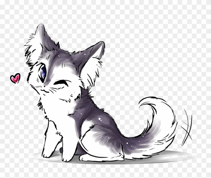 Drawn Kittens Little Kitten - Cute Little Kitten Drawing Clipart