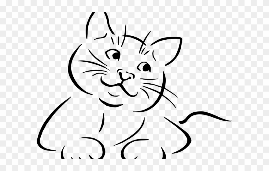 Siamese Cat Clipart Face - Kotek Rysunek Dla Dzieci - Png Download