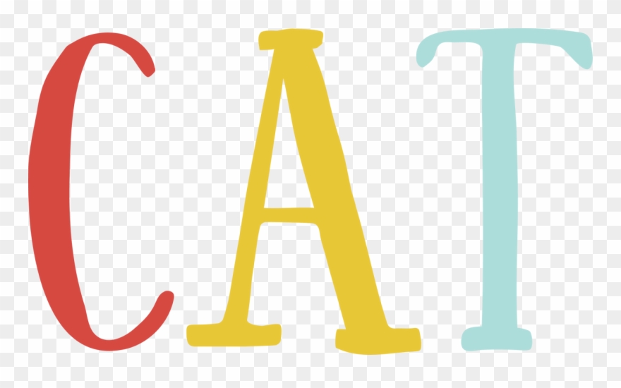 Cat Word Svg Cut File Clipart
