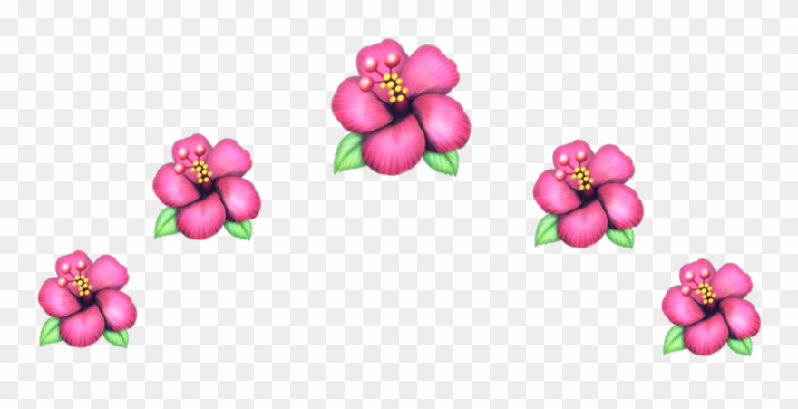 #flower #crown #crownflower #emojiflower #emoji #flowerpink - Artificial Flower Clipart