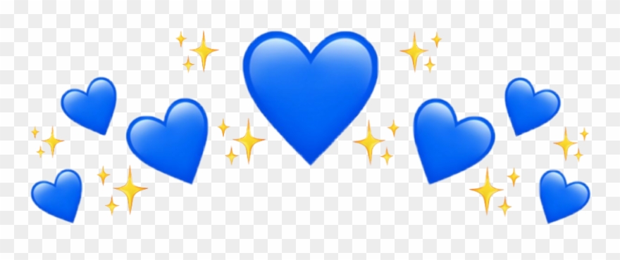 #hearts #hearts #blue #crown #heartcrown #tumblr #sticker - Heart Clipart