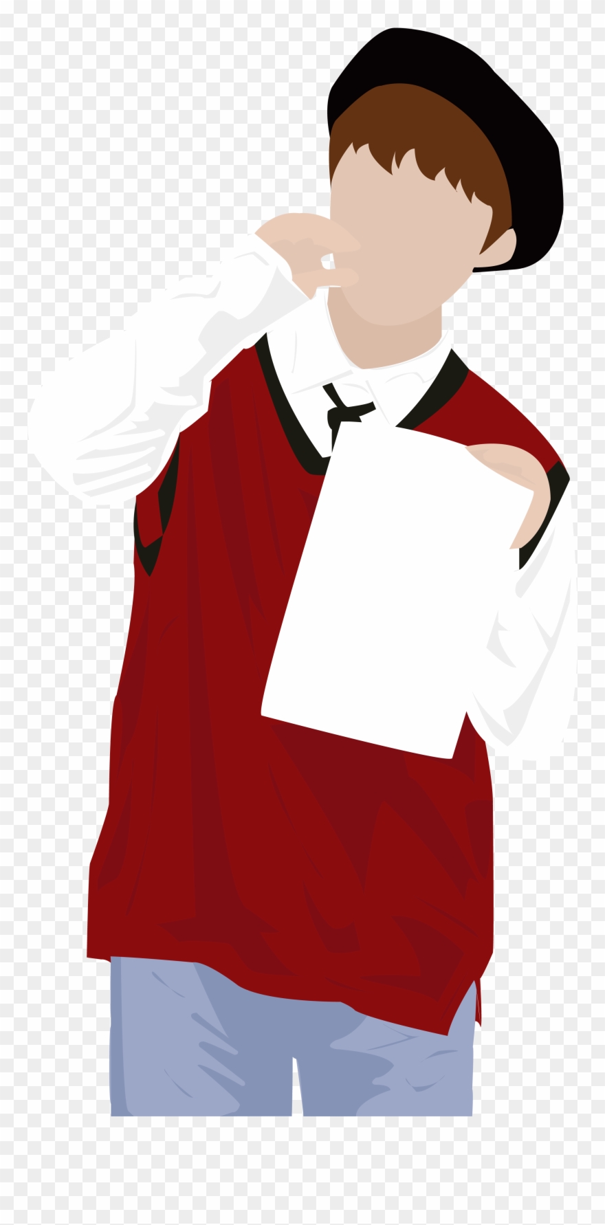 Park Ji Hoon - Wanna One Illustration Clipart