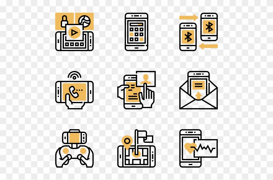 Smartphone Applications - Vector Qr Code Icon Clipart