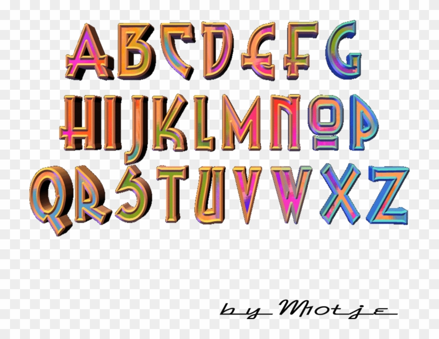 762 X 600 16 0 - Transparent 3d Alphabet Png Clipart