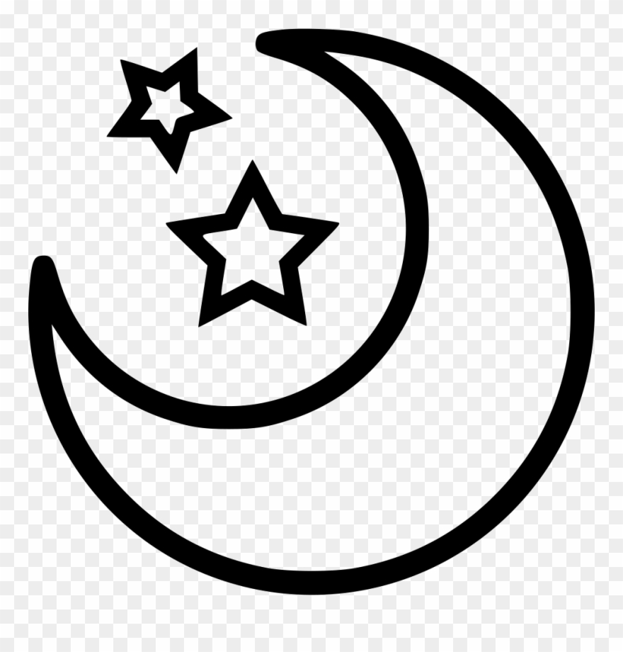 Moon And Stars Comments - July 4 Clip Art Star - Png Download