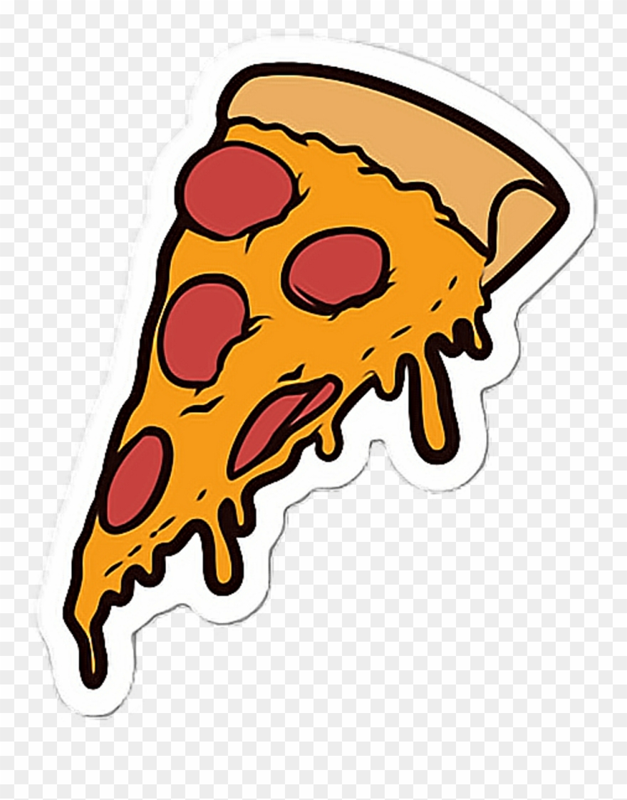 Pizza Sticker - Emoji De Pizza Png Clipart