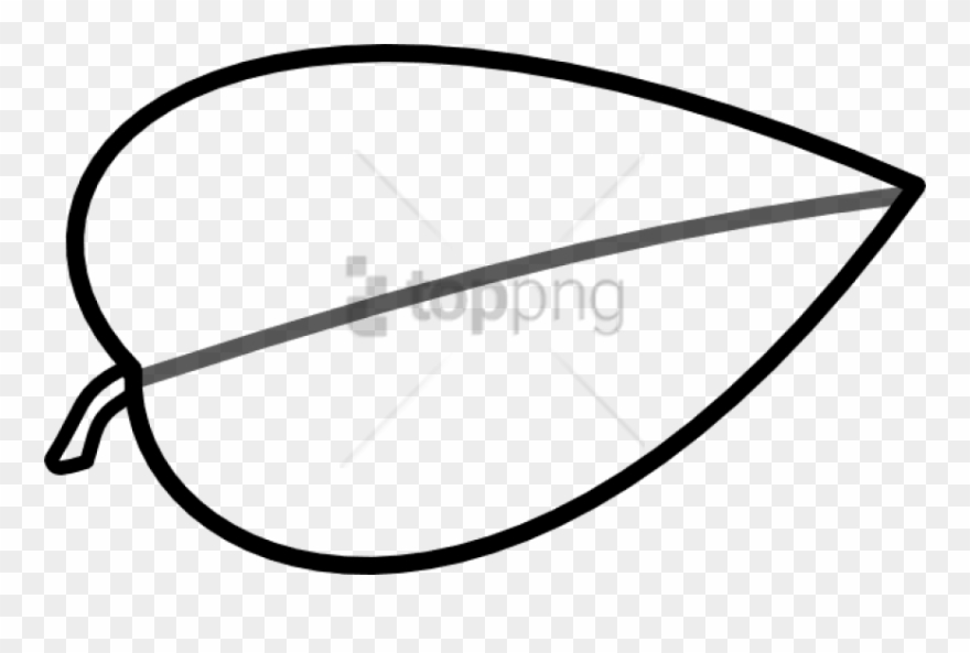 Free Png Leaf Outline Png Image With Transparent Background - Leaf Clip Art Outline