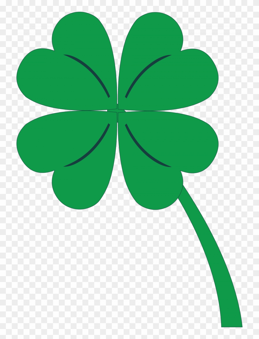 Download 4 Leaf Clover Clip Art - 4 Leaf Clover St Patricks Day Clipart - Png Download