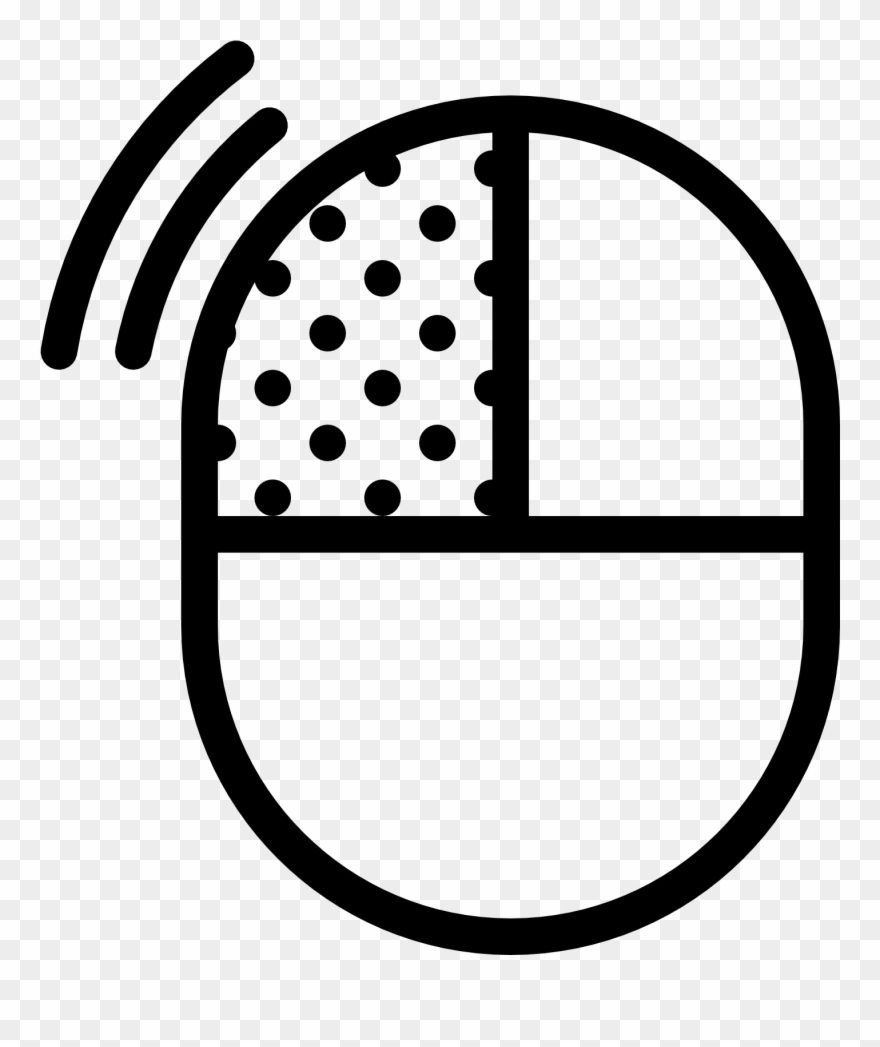 Free Aqua Mouse Left Click Icon - Circle Clipart