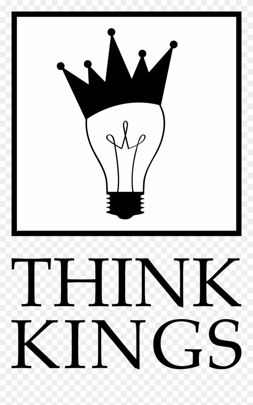 Thinkkings Logo Bookspine Black Clipart