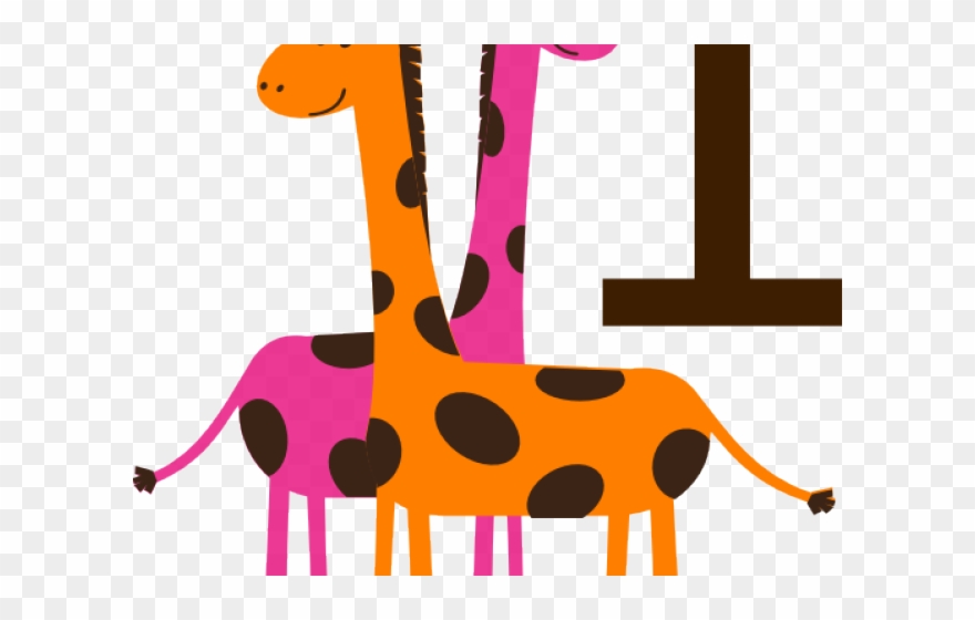 First Birthday Cliparts - Bookmark Giraffe - Png Download