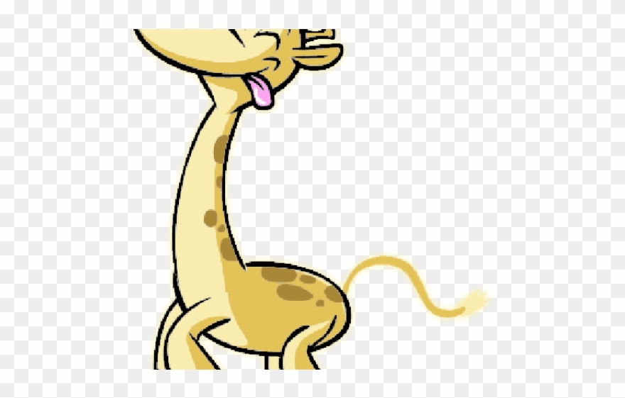 Drawn Giraffe Giraffe Clipart - Jerapah Kartun Lucu - Png Download