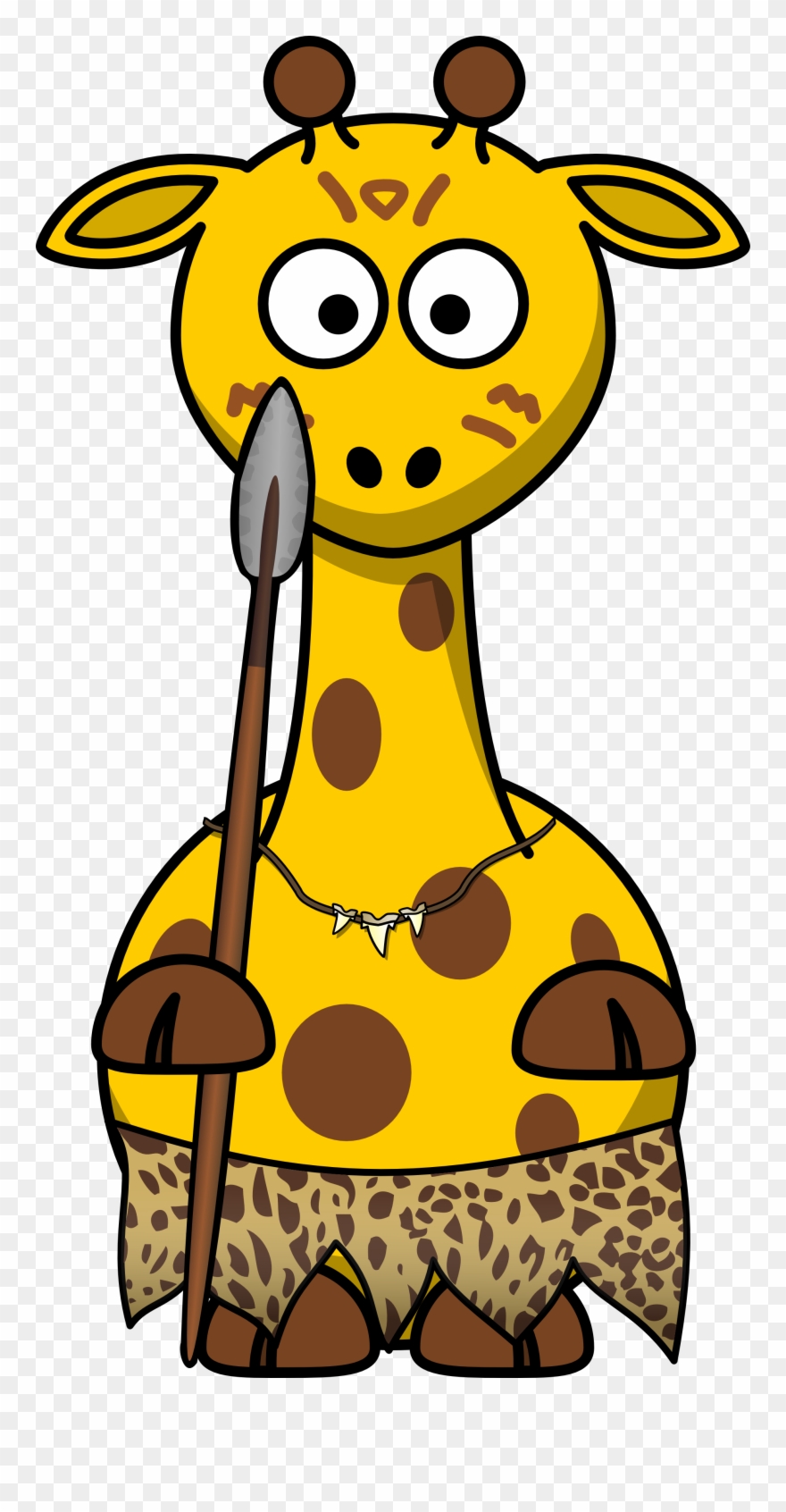 Giraffe Wild 1969px 642 - Cartoon Animals Clipart - Png Download