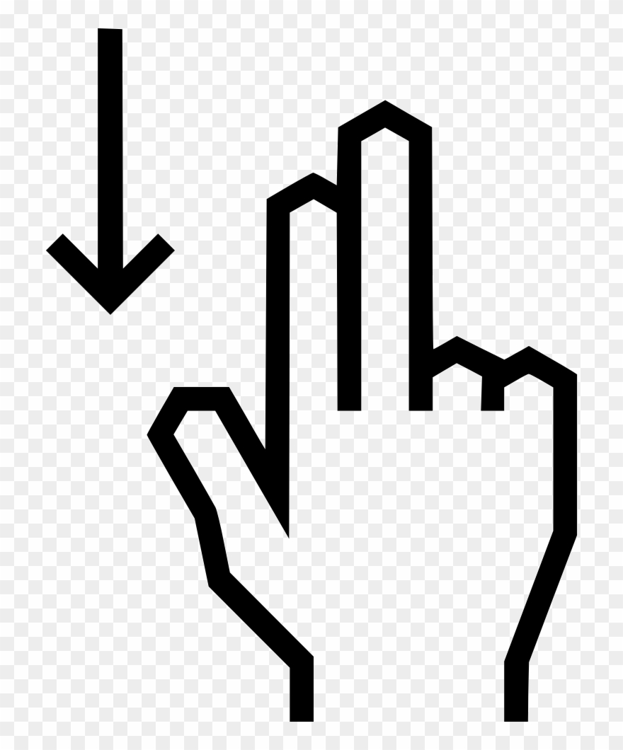 Swipe Down Arrow Comments - Swipe Up Down Icon Clipart