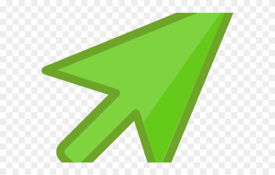 Pointer Clipart Green Arrow - Triangle - Png Download