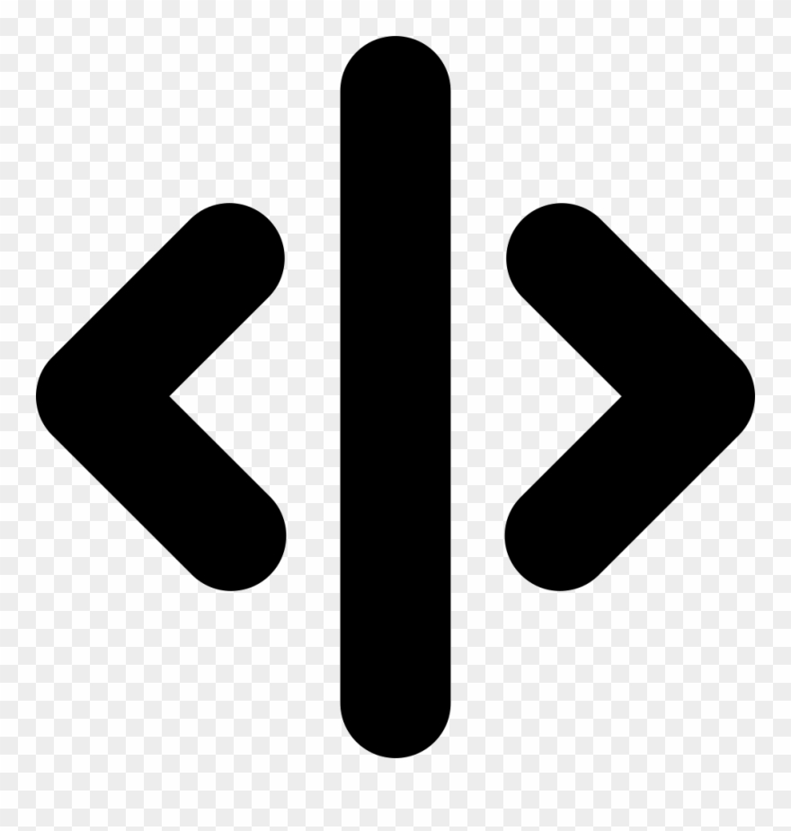 Right And Left Arrows With Vertical Line In The Middle - Separation Icon Clipart