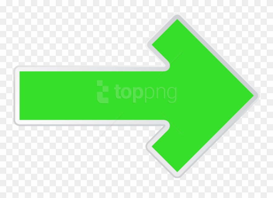 Free Png Download Arrow Green Right Transparent Clipart - Long Green Right Arrow