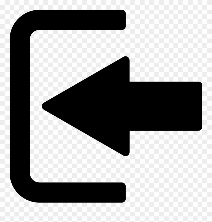 Login Left Arrow Comments - Sign Clipart