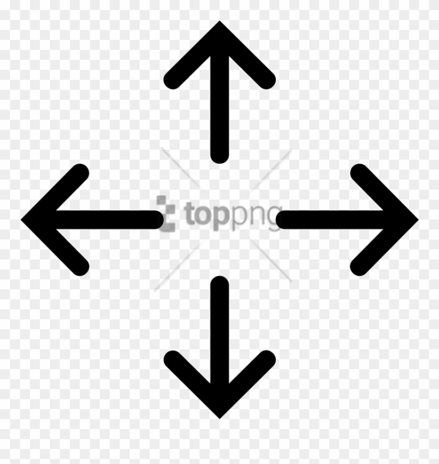 Free Png Cross Arrow Png Image With Transparent Background - Capacity Icon Clipart