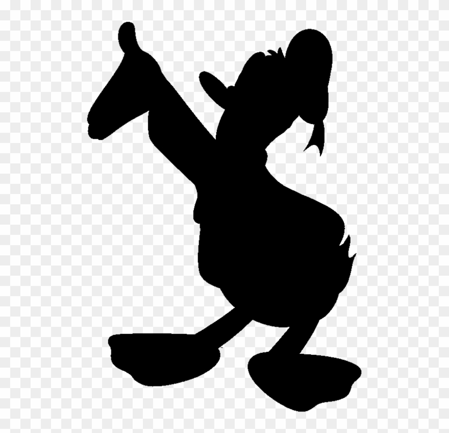 Donald Duck Silhouette - Donald Duck No Background Clipart