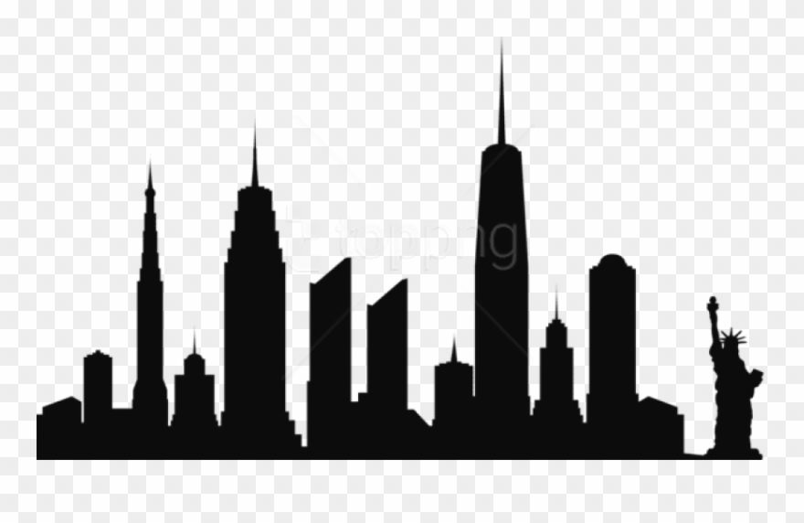 Free Png New York City Skyline Silhouette Png Png - New York Skyline Png Clipart