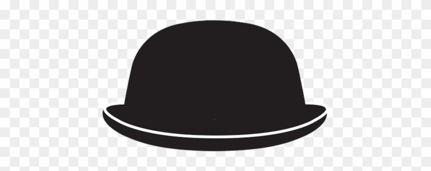 White Bowler Hat - Fedora Clipart