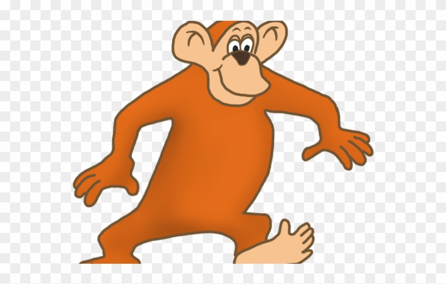 Monkey Clipart Walking - Monkey Walk Cartoon Gif - Png Download
