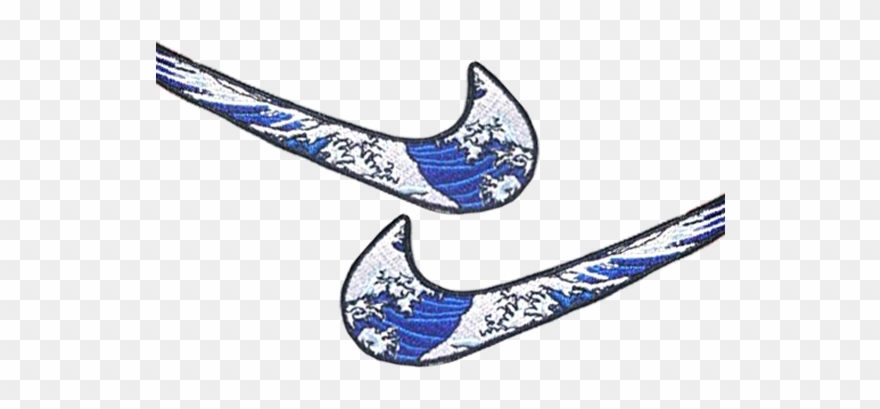 Image Of Velcro Patch Hokusai - Nike Air Force 1 Travis Scott Hokusai Clipart