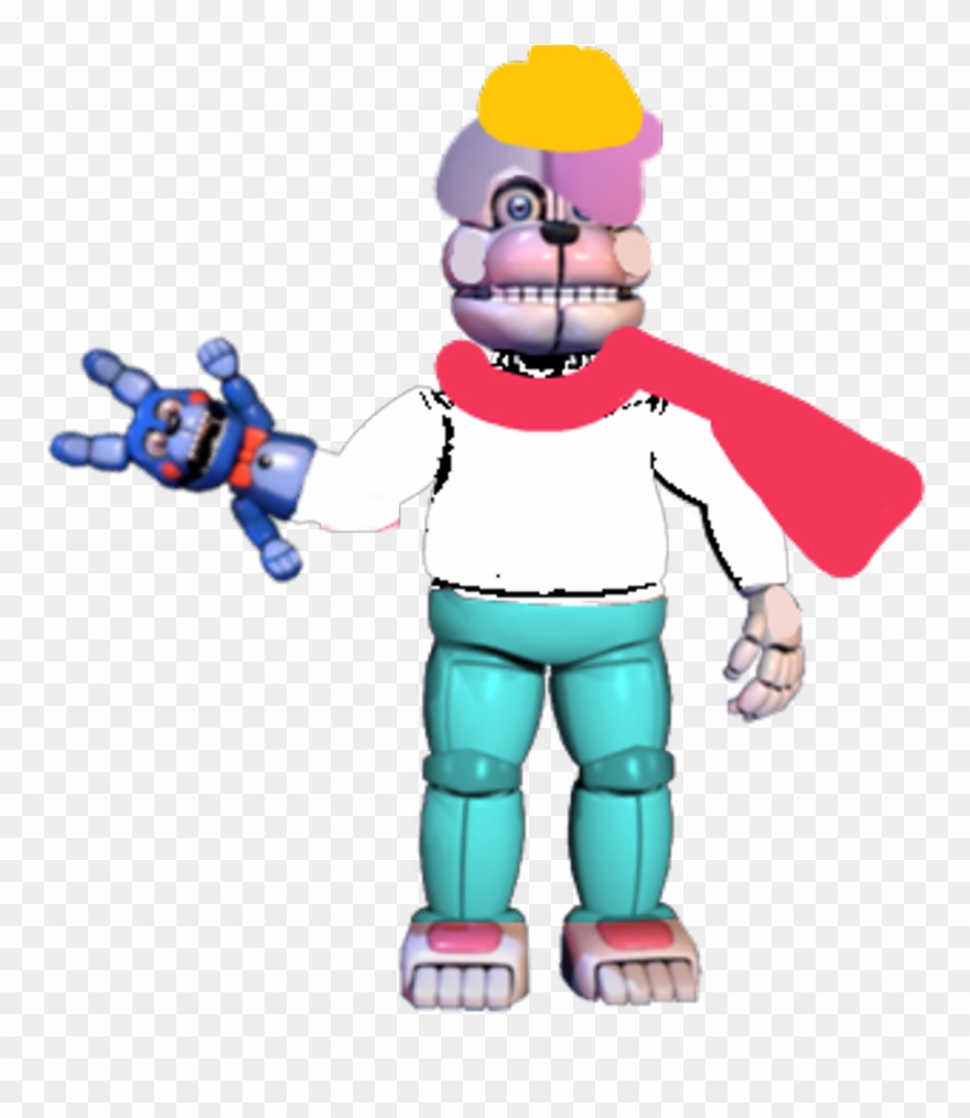 #freetoedit Funtime Lexx Loud - Funtime Freddy No Bonbon Clipart