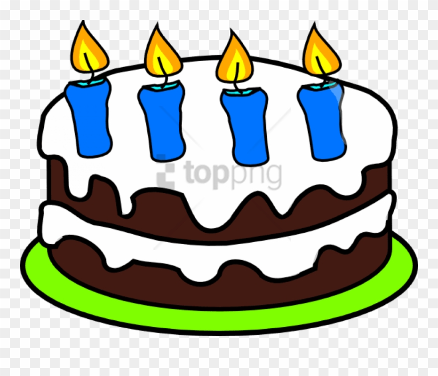 Free Png Dessertcandle - Birthday Cake Clipart 4 Transparent Png