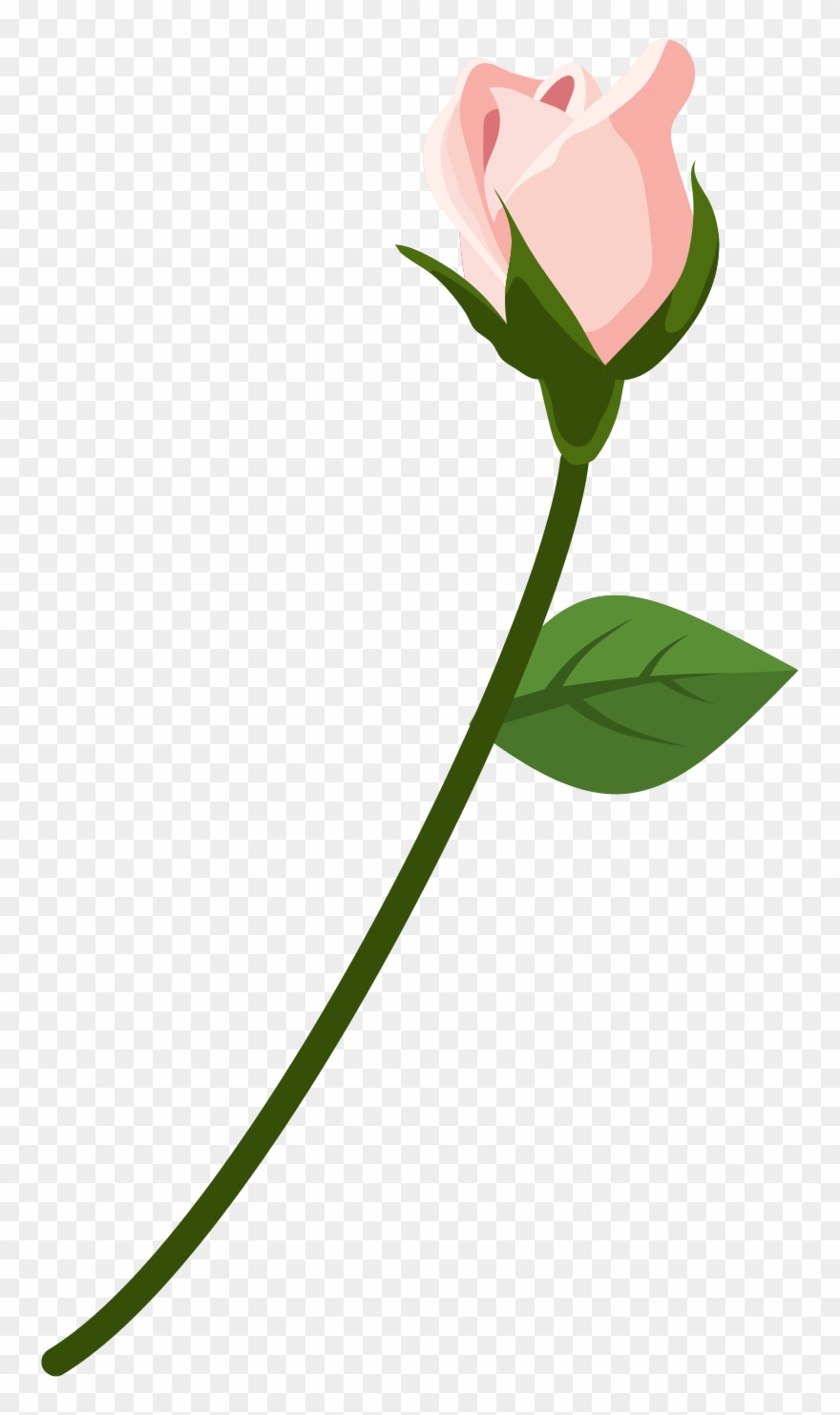 Pink Rose Element Decoration Png And Psd - Rose Clipart