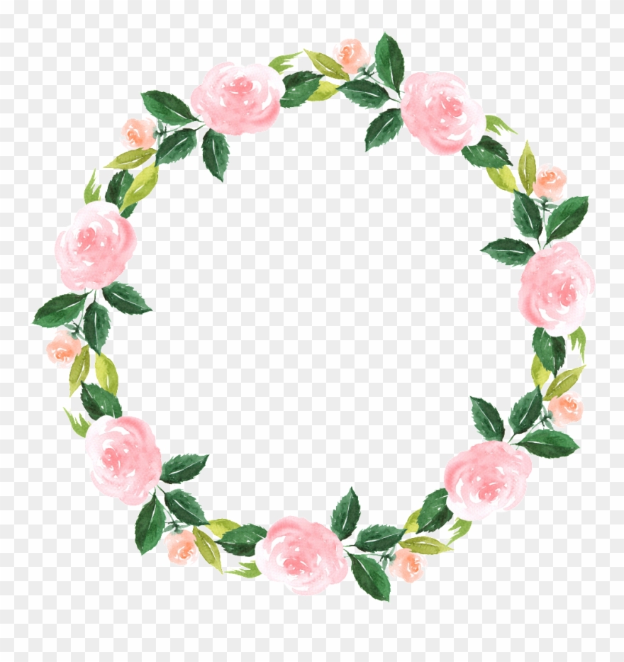 Hand Painted Pink Rose Flower Png Transparent Clipart