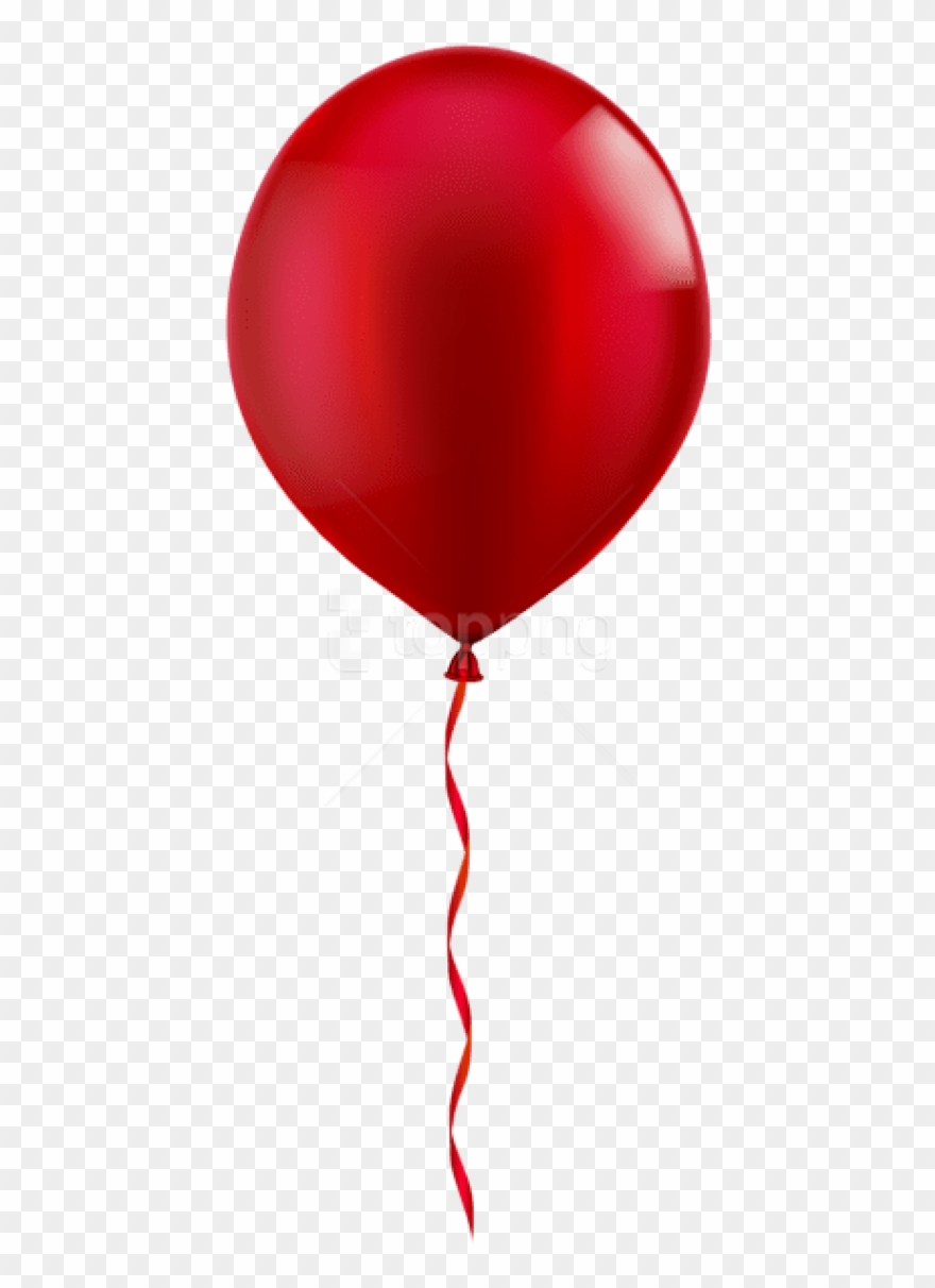 Free Png Single Red Balloon Png Images Transparent - Red Balloon Transparent Background Clipart