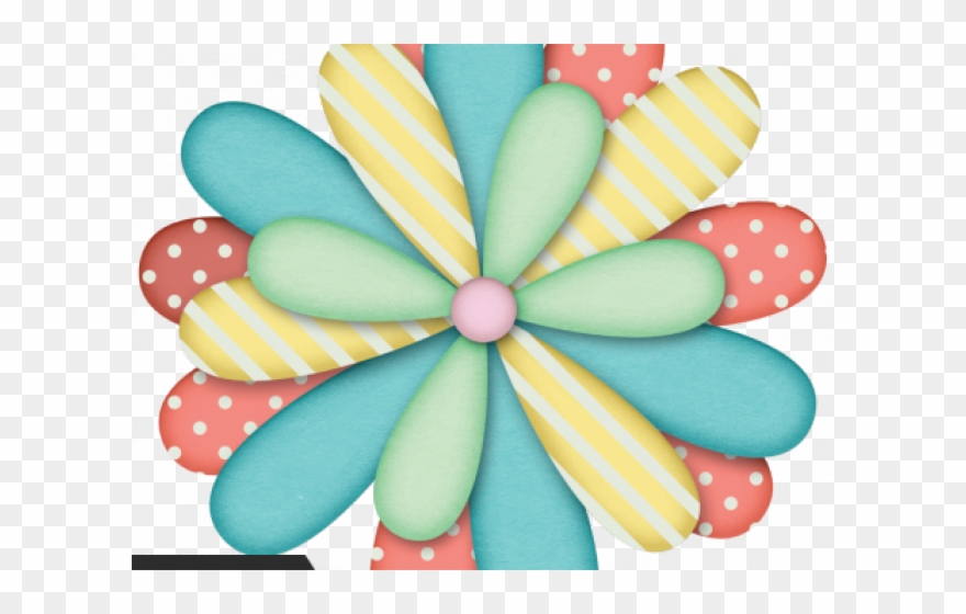 Peach Flower Clipart Flower Embellishment - Png Download