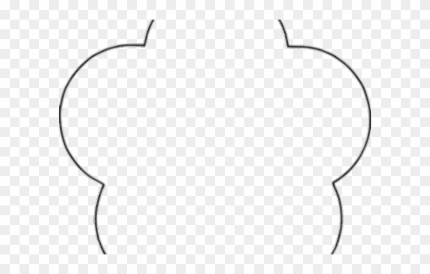 Shape Clipart Flower - Line Art - Png Download