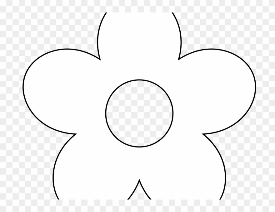 Download White Flower Clipart - Circle - Png Download
