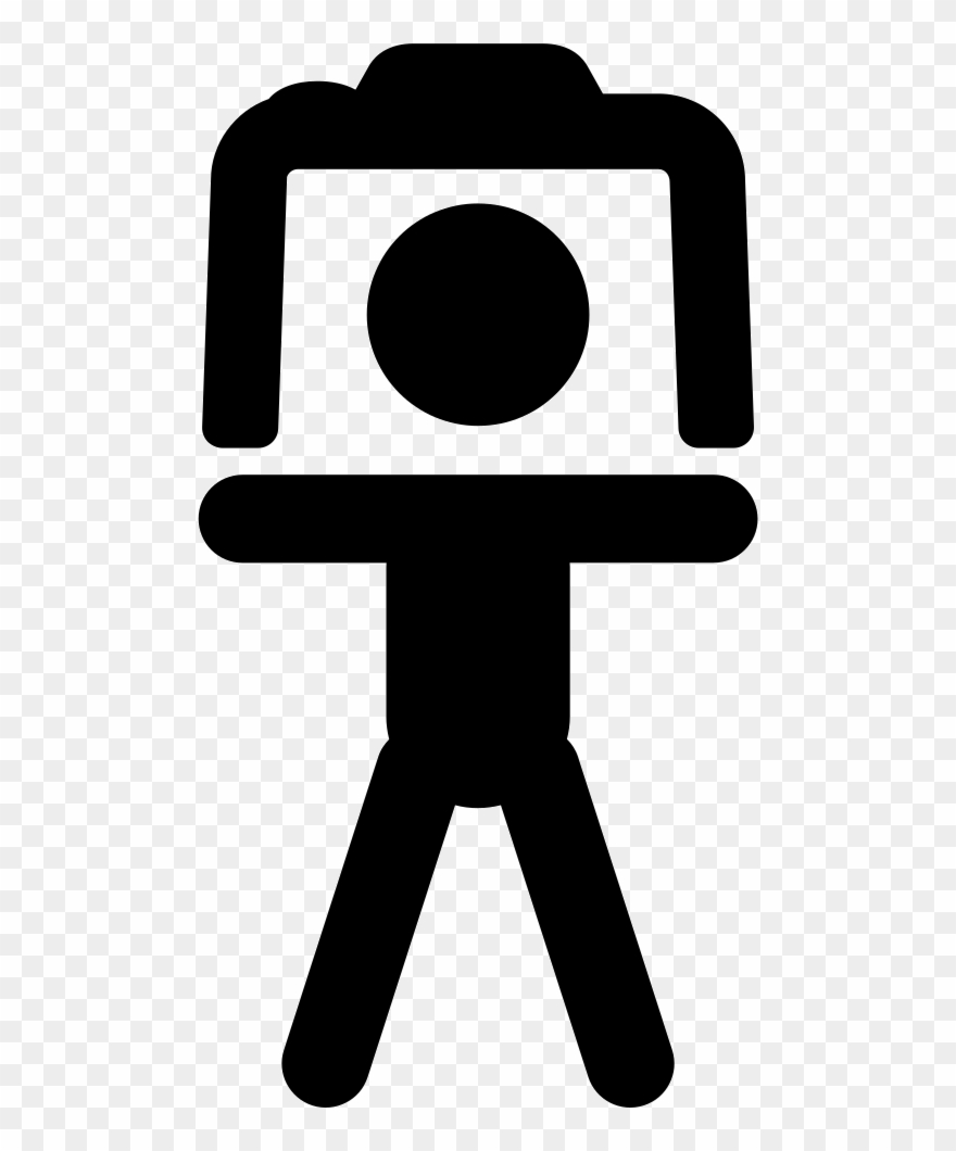 Photo Camera On A Tripod From Frontal View Comments Clipart