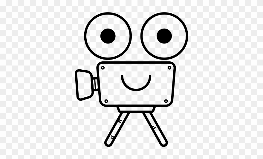 Movie For Kids Rubber Stamp - Cartoon Clipart