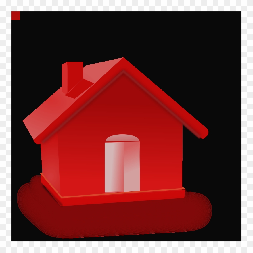 Button Home Clip Art House Clipart Button - House - Png Download