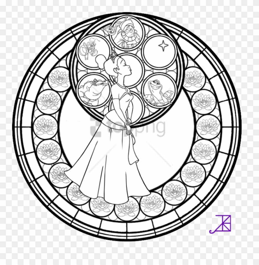 Free Png Disney Mandala Coloring Pages Png Image With - Disney Mandala Coloring Pages Clipart