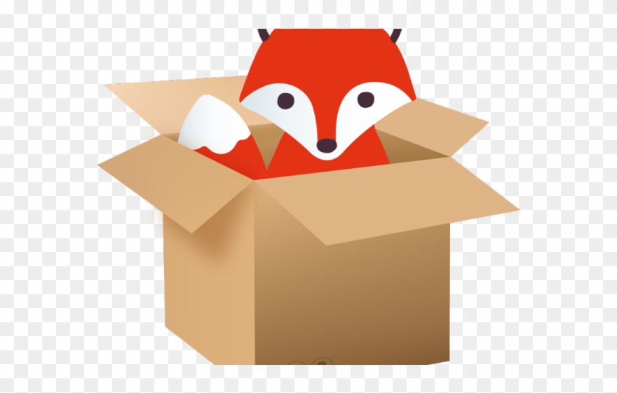 Cool Clipart Fox - Box With A Fox - Png Download