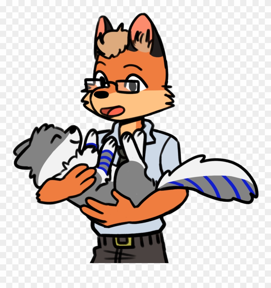 Little Wolf & Mr - Cartoon Clipart