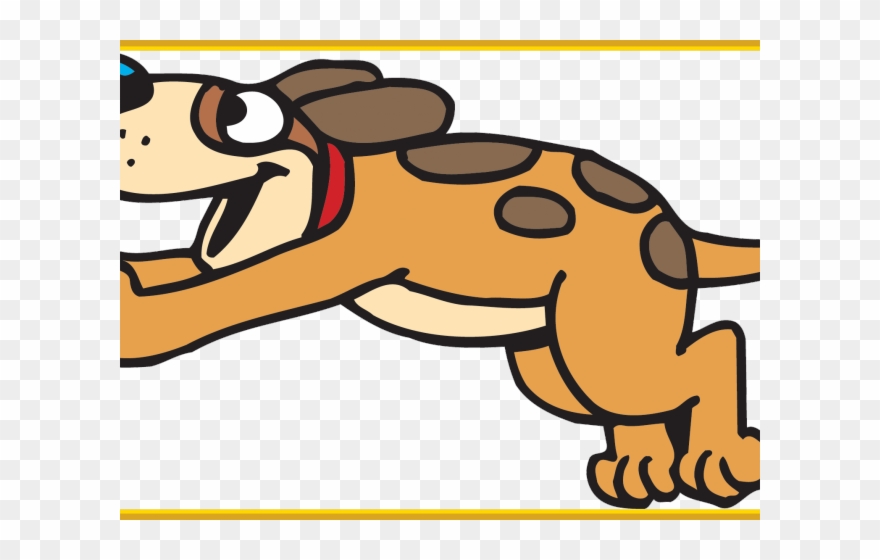 Bug Clipart Fat - Dog Jumping Cartoon Png Transparent Png