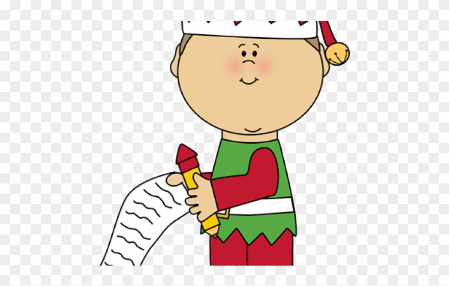 Christmas Clipart Elf - Boy And Girl Elf Clipart - Png Download