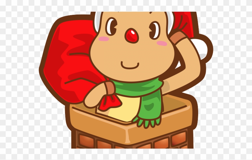 Snow Clipart Chimney - Chimney Christmas Png Transparent Png