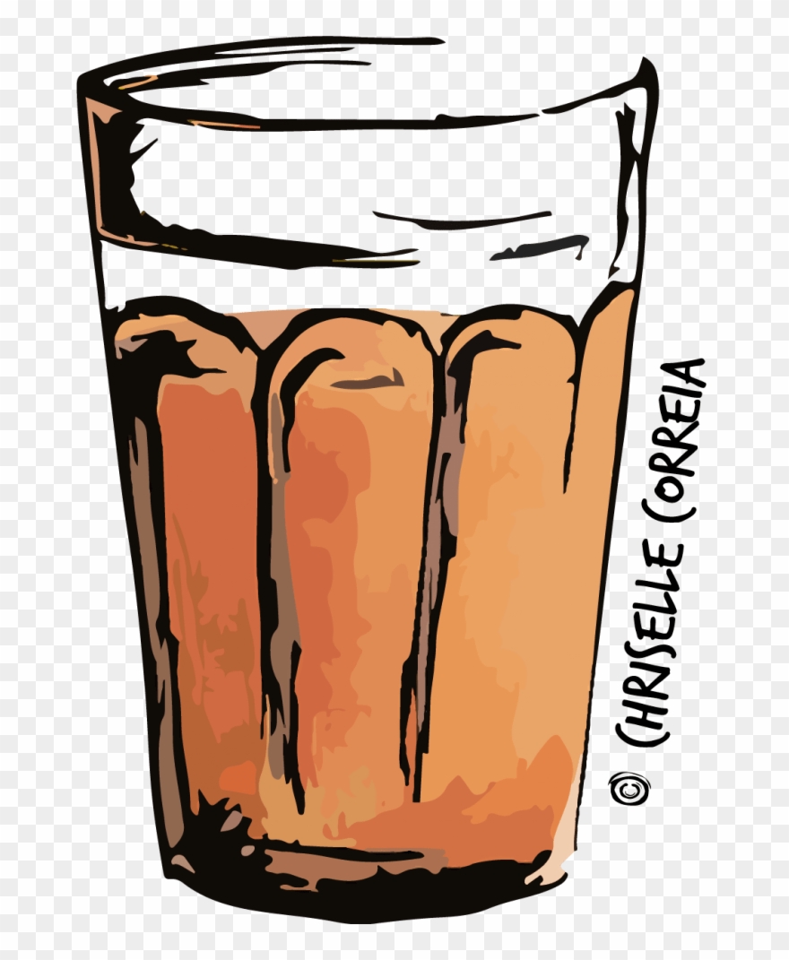 Cropped Once Upon A Chai Glass - Chai Quotes In Marathi Clipart