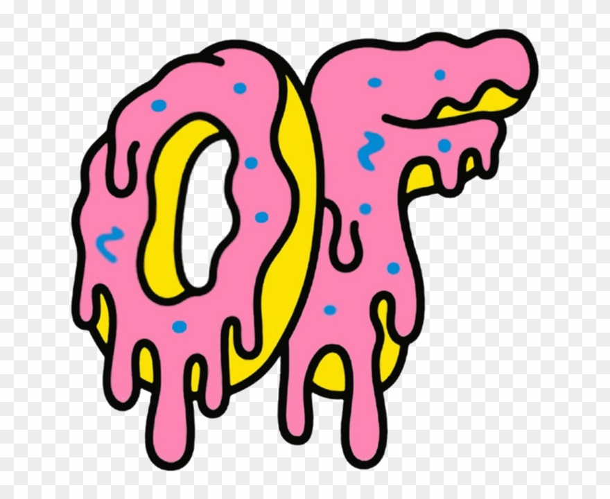 Odd Future Logo Dripping , Png Download - Odd Future Drippy Donut Clipart