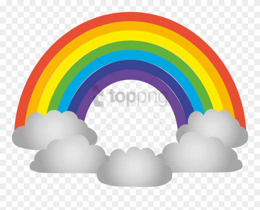 Free Png Rainbow Cloud Png Png Image With Transparent - Curcubeu Colorat Clipart